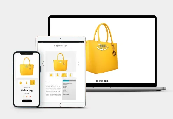 Responsiv 360-produktvisning på tvers av enheter