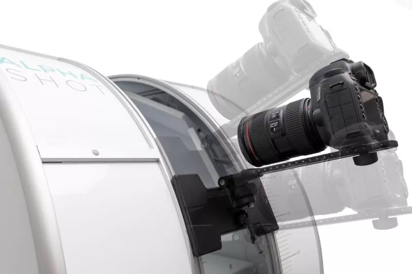 Integrert kameraholder på Alphashot 360