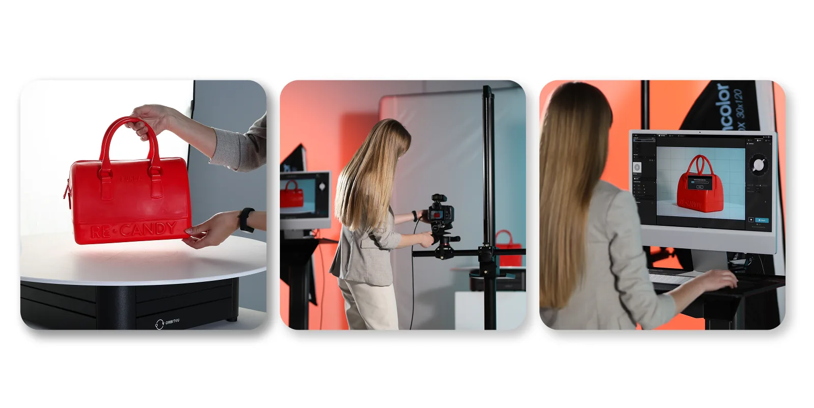 Oppsett for flat lay-fotografering