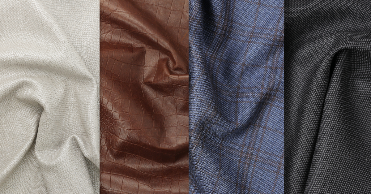 Showing fabric texture with side lighting