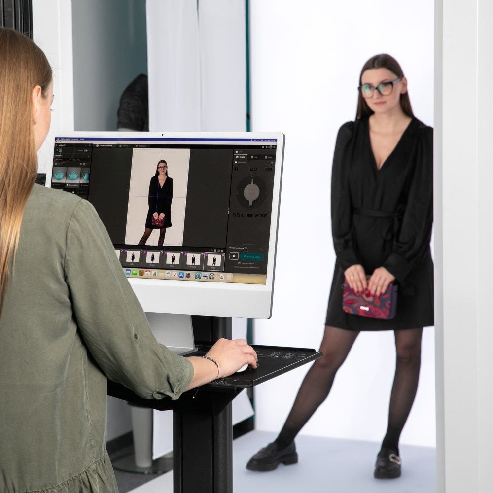 Direkte forhåndsvisning ved fotografering av motemodeller